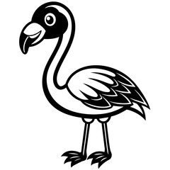 illustration of a flamingo