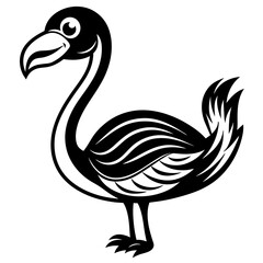 illustration of an ostrich