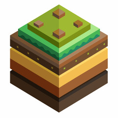 3d render of a cube with a symbol