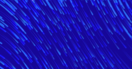 Image of blue trails over blue background, copy space