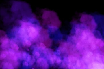 Purple blue Hues in a Mysterious Nebula-Like Cloud Formation on a Dark Background