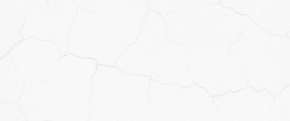 Vector white wall cracks the texture background fragment with attritions and cracks