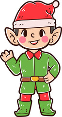 Kids character wearing a christmas costume