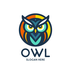 Owl logo design template
