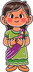 Kids character celebrating a diwali event party