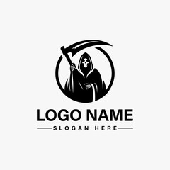 Grim Reaper Vector Logo