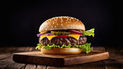 Savoring Simplicity, A Minimalist Perspective on a Gourmet Burger