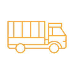 Truck icon design template isolated illustration