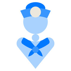 Sailor Avatar Blue Flat