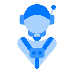Astronaut Avatar Blue Flat