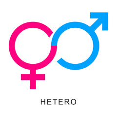 Gender symbols on a white background. Sexual orientation signs collection. Vector illustration flat design. Simple thin line icon design. Gender and sexual identity. LGBT symbol. Signify gender. Pride