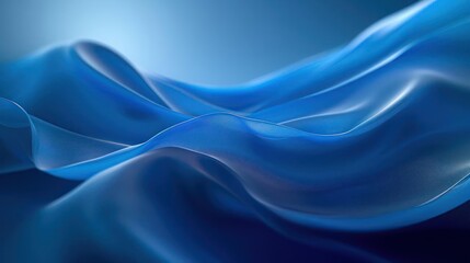 Fototapeta premium Dynamic Colorful Abstract Wave Pattern Amidst Oceanic Blue Backdrop