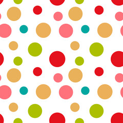 colorful cute shape seamless pattern background