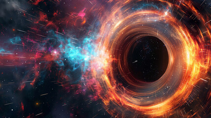 Obraz premium digital tech cyber space background wallpaper 