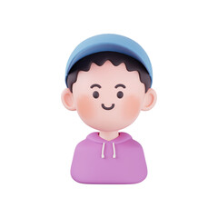 2030대 남녀 캐릭터 두상 3D아이콘