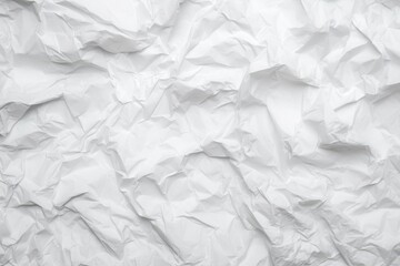 Obraz premium Crumpled white paper background