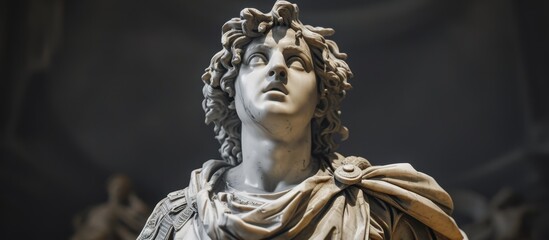 Obraz premium Marble statue of a mythological figure