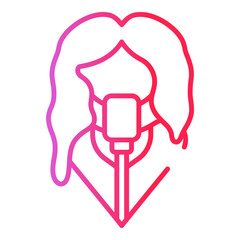 Singer Avatar Gradient Linear