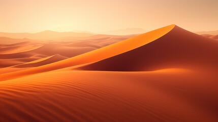 Breathtaking desert landscape at sunset