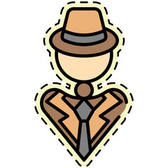 Detective Avatar Sticker