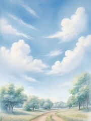 Fototapeta premium blue sky in summer