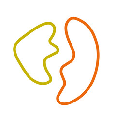 Obraz premium free form abstract shapes