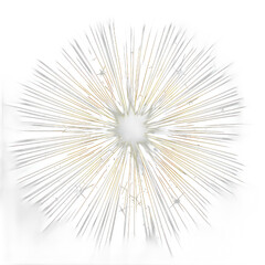 Fototapeta premium A bright, white, and yellow starburst with a lot of lines