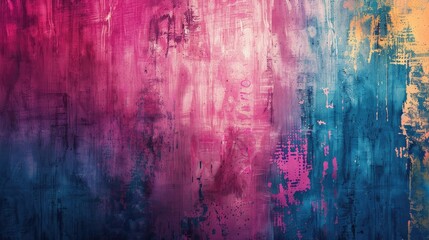 Fototapeta premium Abstract Bright Background with Stylized Smears on Grungy Wall Texture