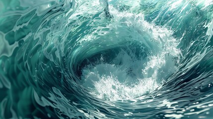 Whirlpool of water for nature, ocean or abstract design