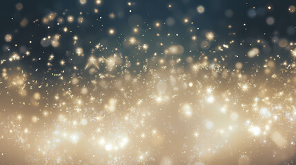 Soft gradient background with stars and bokeh lights