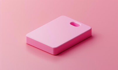 Entry keycards icon 3d blender pastel color Abstract background with light colour palette