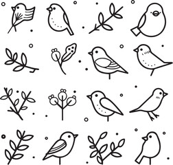 seamless pattern with birds