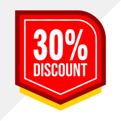 Elegant 30% Off Vector Template for Marketing Materials