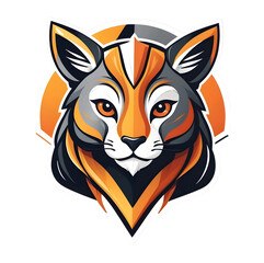 Obraz premium Logo maskot, no text,animal 3d