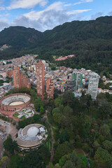 Urban Panorama: An aerial view of Bogotá from the Torre Colpatria reveals the sprawling cityscape....