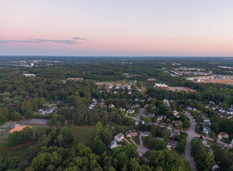 Not Very Exciting Drone Images of Wake Forest North Carolina. Includes Some Residential and Commercial Buildings. 