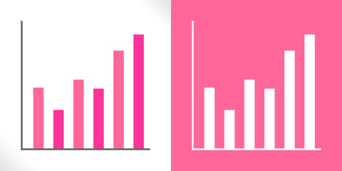 Professional Bar Chart Vector Design for Data Visualization