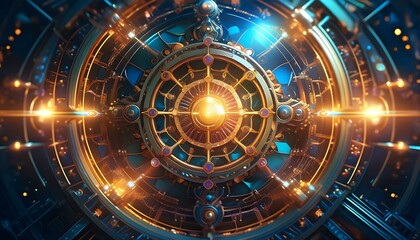 Fototapeta premium abstract futuristic background, technology concept