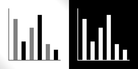 Colorful Bar Chart Vector Illustration for Marketing Data