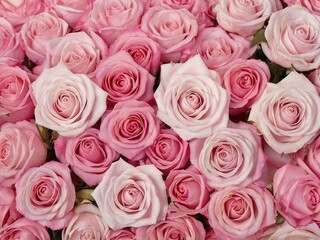 Naklejka premium Beautiful background of roses, for presentations.