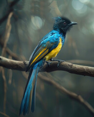 Fototapeta premium kingfisher on the branch
