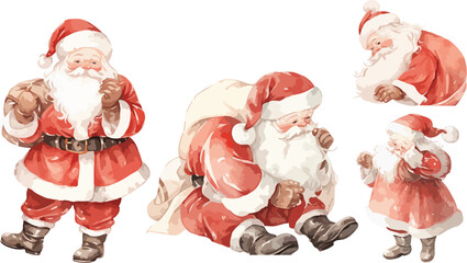 santa clipart vector for graphic resources	