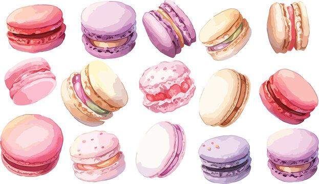 macaroon clipart vector for graphic resources	