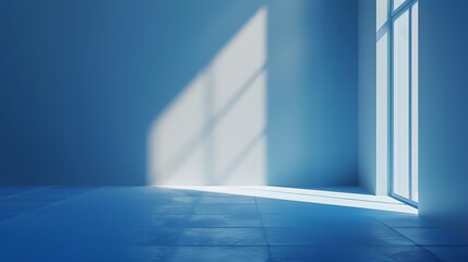 Obraz premium blue background, abstract wall studio room, can be used to present your product. 