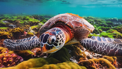 Fototapeta premium 海亀