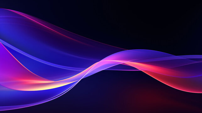 3D rendering wavy line texture, abstract kv main visual business PPT background
