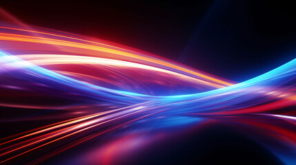 3D rendering of futuristic technology space, glowing scene background