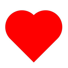 Red Heart Shape Vector.