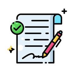 Agreement business icon vector illustration