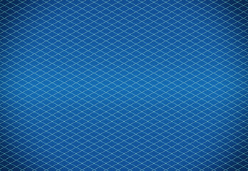 Blue grid, retro 3D geometric abstract art for backgrounds, brochures, presentations, banners or covers